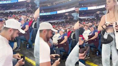 Žádost o ruku na stadionu