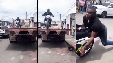 Frajírek na motorce #3