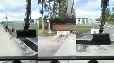 Mistrovská manipulace s bagrem