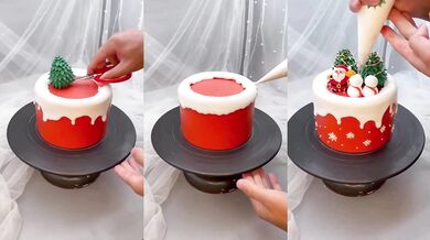 Zdobení vánočních dortů