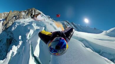 Přelet nad horou Mont Blanc