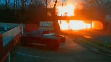 Exploze popelářského vozu