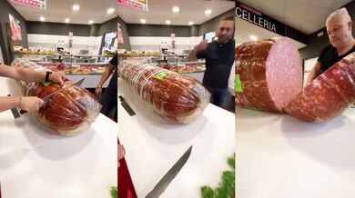 Obří salám ( Mortadella )