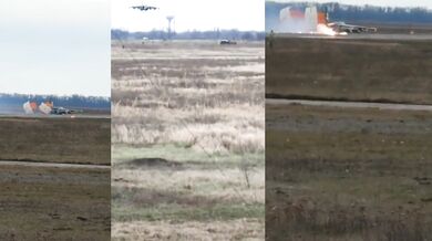 Nouzové přistání stíhačky