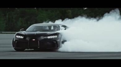 Driftování s Bugatti Chiron
