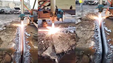 Řezačka kovů s vysokou tloušťkou