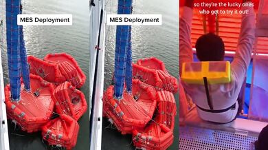 Systém záchrany cestujících na výletní lodi