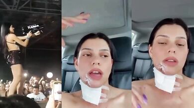 Žena střílející z konfetového děla