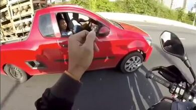 Nákup ananasu za jízdy