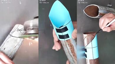 Rovnoměrné spojení tří trubek