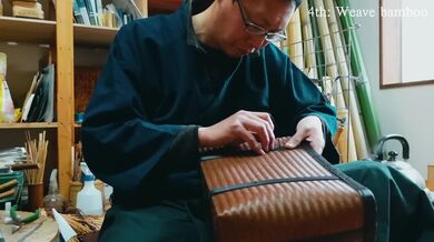 Ruční výroba bambusové aktovky