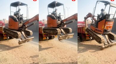 Profesionální vykládání bagru