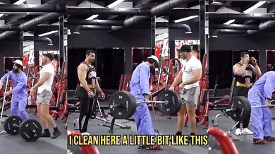 Silný uklizeč v posilovně #2