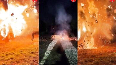 Zapálení ohně hořícím šípem