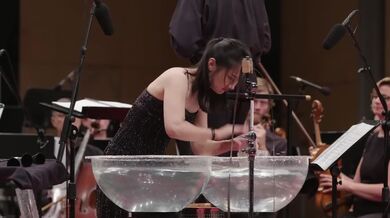 Vodní koncert vedený dirigentem Pavlem Šnajdrou