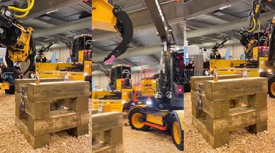 Profesionální představení těžké techniky