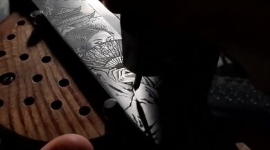 Umělecké gravírování na noži