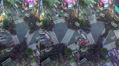 Rušná křižovatka