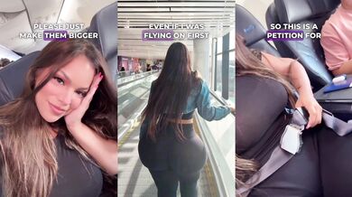 Prdelatá modelka a problém v letadle