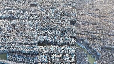 Hřbitov jízdních kol v Číně