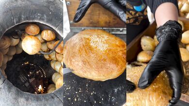 Pouliční jídlo v Kazachstánu