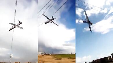 Zaseknutý bezpilotní letou