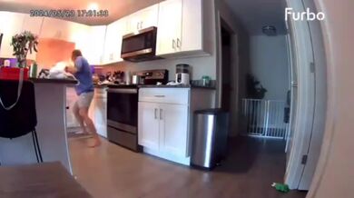 Kuchyně v plamenech