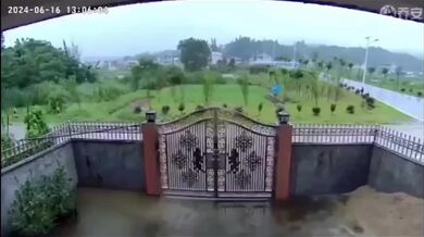 Časosběr záplav v Číně