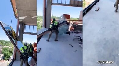 Pracovní nehoda s oknem