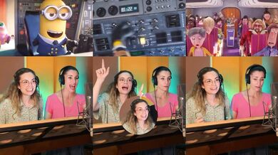 Mimoni 2 - Jak probíhalo dabování