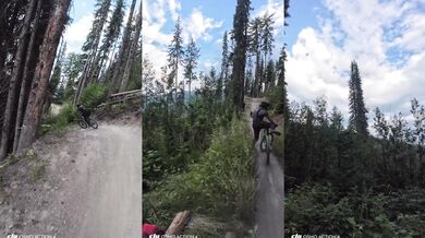 Překvapení pro bikera při sjezdu #2