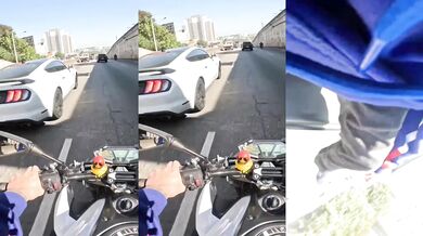 Koukání po sportovním voze skončilo nehodou