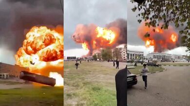 Výbuch a požár na čerpací stanici v jižním Rusku zabil nejméně čtyři lidi