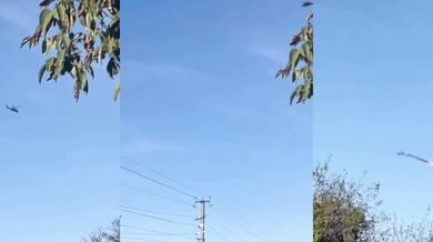 Ukrajinský vrtulník Mi-24 sestřelil ruský kamikaze dron Šahed-136