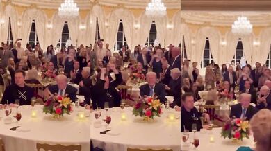 Elon Musk a Donald Trump slaví Den díkůvzdání