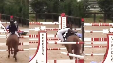 Nepříjemná nehoda na koni