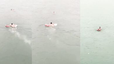 Muž skočil do mrazivé vody, aby zachránil náhodného člověka