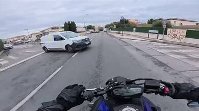 POV nehoda na motorce