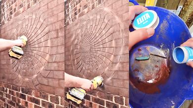 Nástěnná dekorace s optickou iluzí