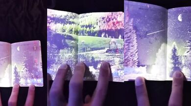 Lotyšský pas pod UV světlem