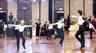 Mladý talentovaný tanečník