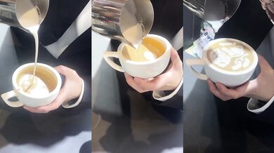 Tento muž je mistrem světa ve výrobě lvího latté
