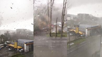 Tornádo se prohání městem v Chile