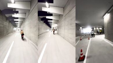 Cyklotunel pod Curychem otevřen: Starý silniční projekt ožil jako ráj pro cyklisty