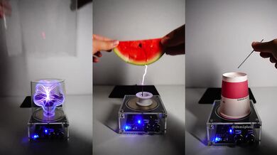 Hudba ze světel: Teslův transformátor jako hudební nástroj