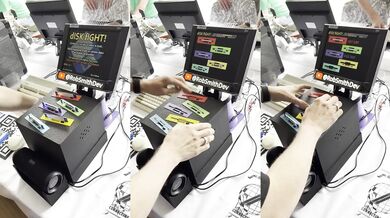 Bitva s disketami: Retro hra