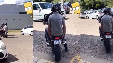 Rychlé svezení na motorce...