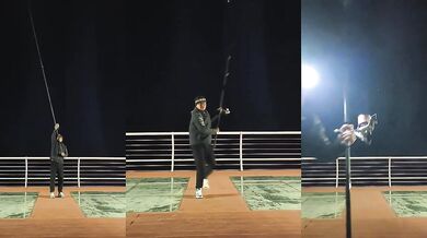 Zkušený rybář se solidní rybářskou výbavou