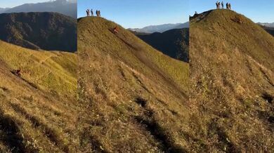 Neúspěšný výjezd do kopce na krosce