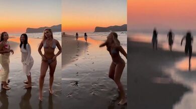 Sportovkyně předvádí, jak snadno doběhne své přátelé